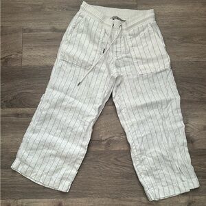 Athleta Bali Cropped Linen Pants